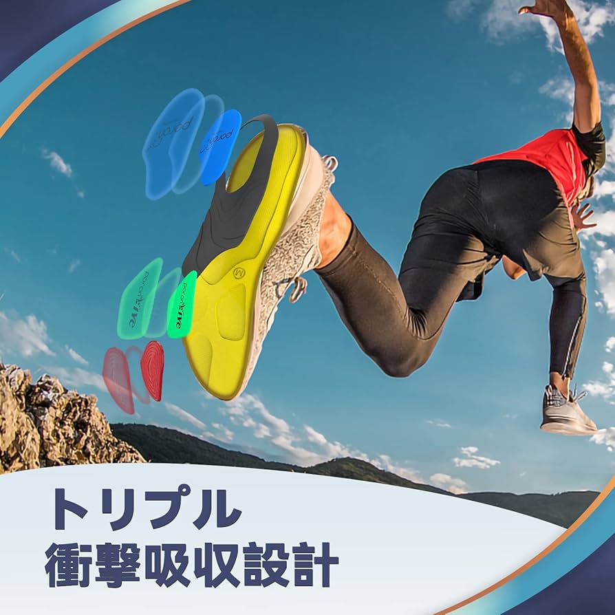 インソール衝撃吸収 ウォーキング立ち仕事 ランニング滑り止め M インソール衝撃吸収 ウォーキング立ち仕事 ランニング滑り止め M